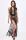 Divinity long flocked mesh dress with open back - L