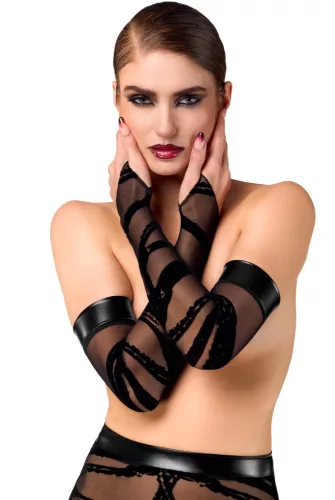 Bondesque Opera Thumb Loop Gloves  S/M