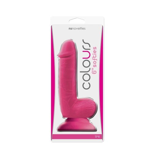 Colours - Softies - 6" Dildo - Pink_B0O25_3