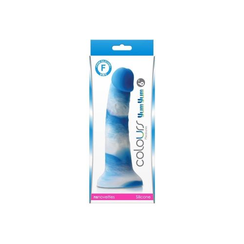 Colours - Pleasures - Yum Yum  6" Dildo - Blue_B0O25_3