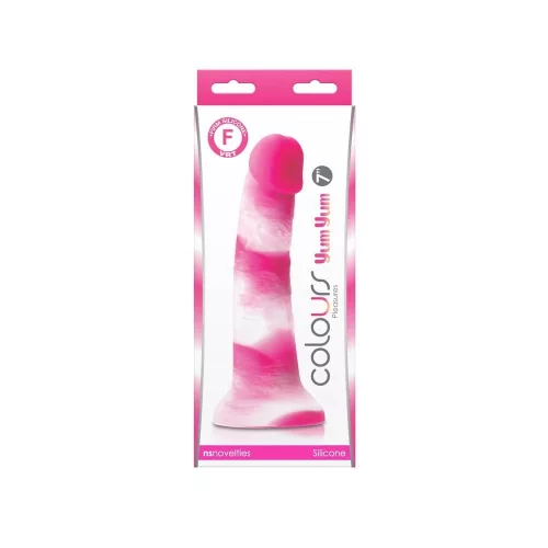 Colours - Pleasures - Yum Yum  7" Dildo - Pink
