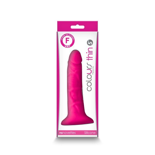 Colours - Pleasures - Thin 5" Dildo - Pink