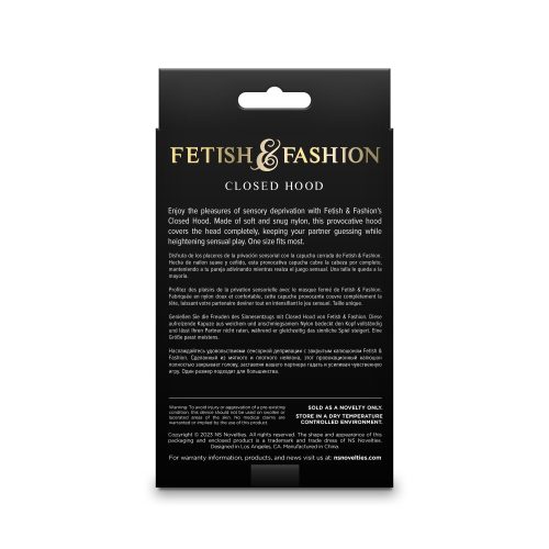 Fetish & Fashion - Closed Hood - White - Alternate Package