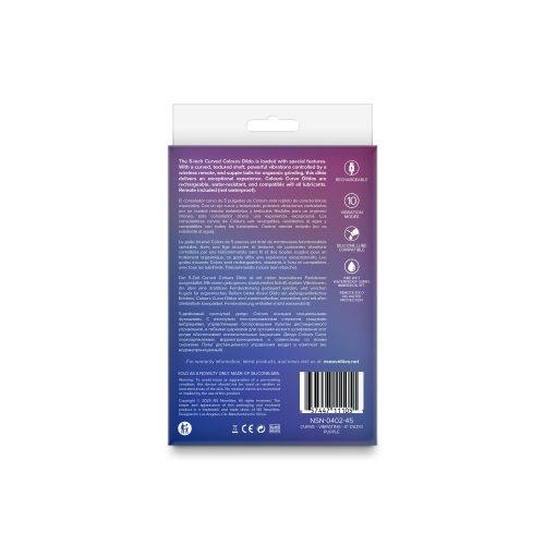 Colours - Curve - Vibrating - 5" Dildo - Purple