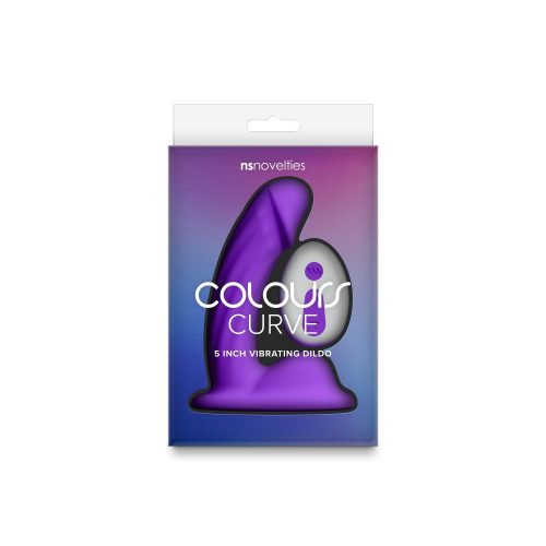 Colours - Curve - Vibrating - 5" Dildo - Purple