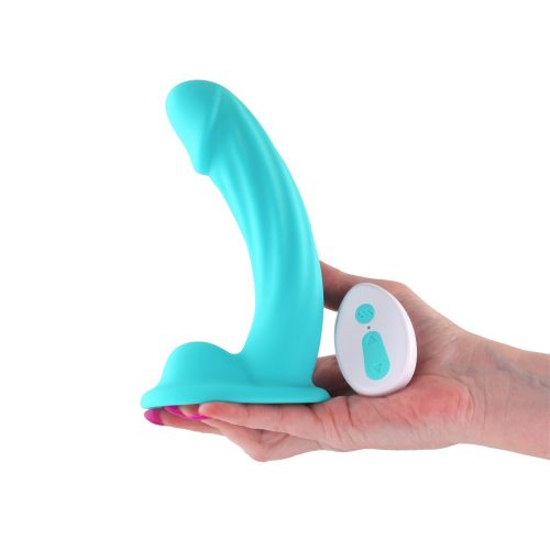 Colours - Curve - Vibrating - 6" Dildo - Teal