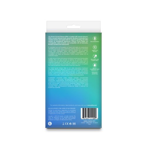 Colours - Curve - Vibrating - 6" Dildo - Teal