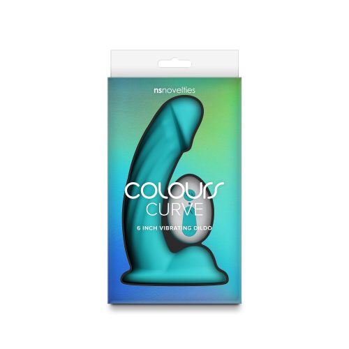 Colours - Curve - Vibrating - 6" Dildo - Teal