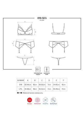818-SEG-1 3 pcs set L/XL