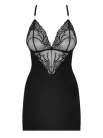828-CHE-1 chemise & thong  S/M
