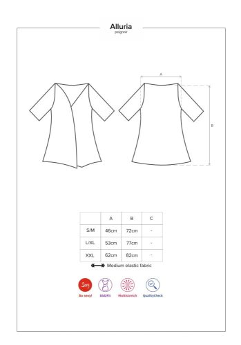 Alluria peignoir & thong  S/M