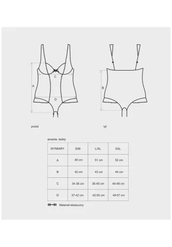Amanta teddy 2XL-3XL