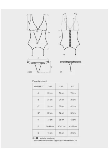 Emperita corset & thong  S/M