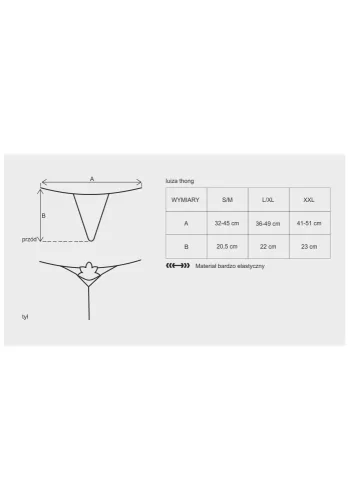 Luiza thong red  S/M