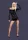 Rocker dress black S/M/L