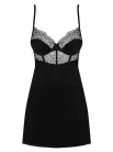 Sharlotte chemise & thong black  S/M