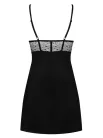Sharlotte chemise & thong black  S/M