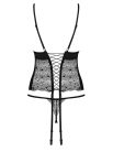 Sharlotte corset & thong black  S/M