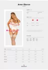 Amor Blanco underwire corset & thong white L/XL
