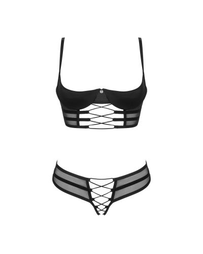 Roxelia 2-pcs crotchless set  M/L