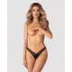 Arrowel Black crotchless thong S/M