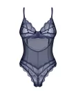 Nightly Blue crotchless teddy M/L
