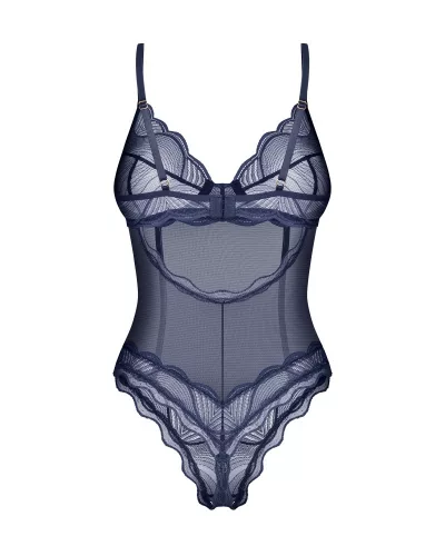Nightly Blue crotchless teddy M/L