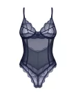 Nightly Blue crotchless teddy M/L