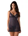Nightly Blue chemise & thong XS/S