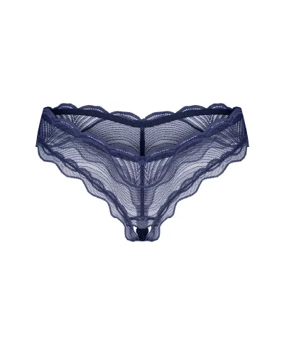 Nightly Blue crotchless thong M/L