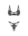 Luise Sublim Black 2-pcs crotchless set L/XL