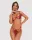 Luise Sublim Red 2-pcs crotchless set S/M