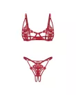Luise Sublim Red 2-pcs crotchless set L/XL
