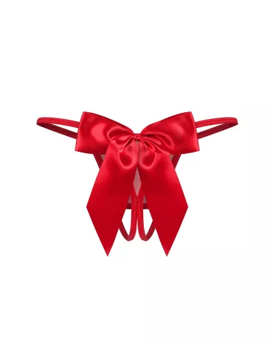 Gifty Red crotchless thong  L/XL