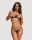 Matildea Black 2-pcs crotchless set L/XL