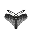 Matildea Black crotchless thong  L/XL