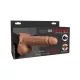 7" Hollow Strap-On with Remote  Tan/ Black