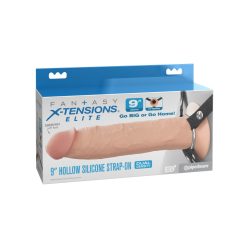 9" Silicone Hollow Strap-On Dual Density