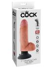 7" Vibrating Cock with Balls  Light