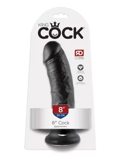 8" Cock  Black