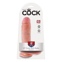 8" Cock with Balls  Light