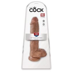 10" Cock with Balls  Tan