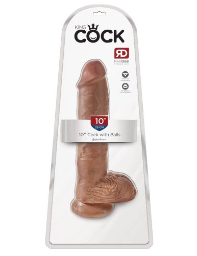 10" Cock with Balls  Tan