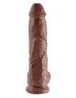 10" Cock with Balls  Brown