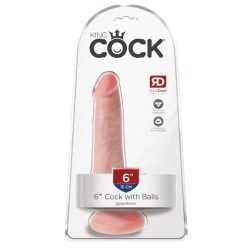 6" Cock with Balls  Light