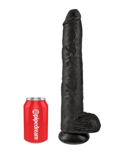 14" Cock with Balls  Black