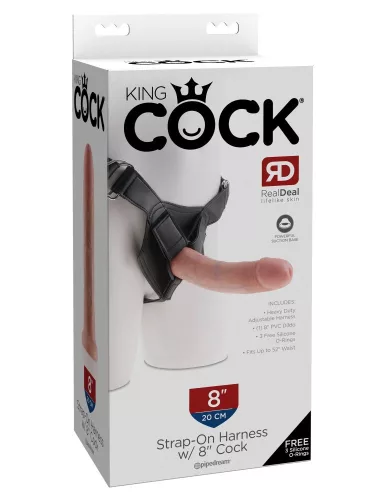 Strap on Harness with 8" Cock Light