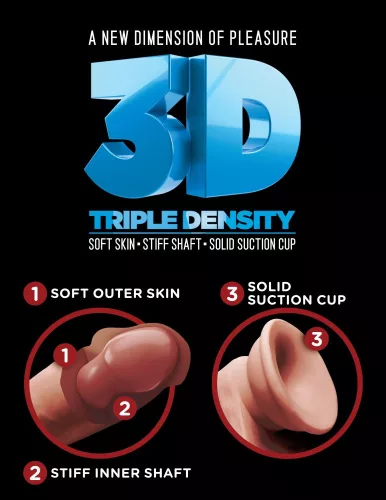7.5" Triple Density Cock with Balls Light