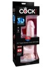 8" Triple Density Fat Cock with Balls Light