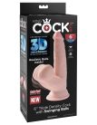 7" Triple Density Cock With Swinging Balls Light